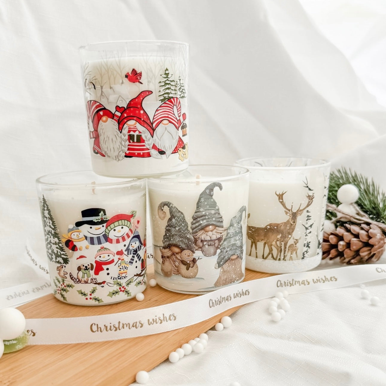 Christmas Candle Favours ~