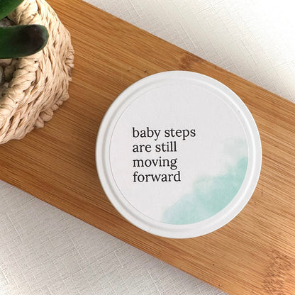 Baby steps are still moving forward